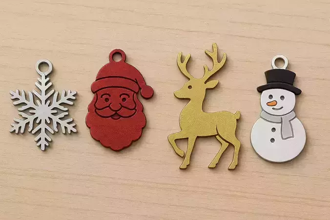Christmas Icon Charm Set