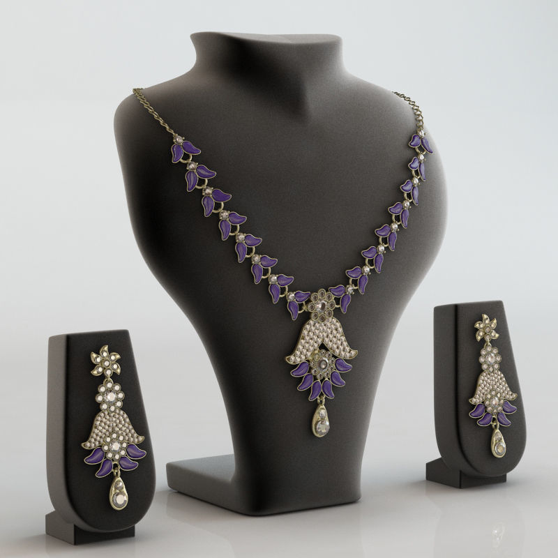 Atasi International Alloy Jewel Set 3D model_1