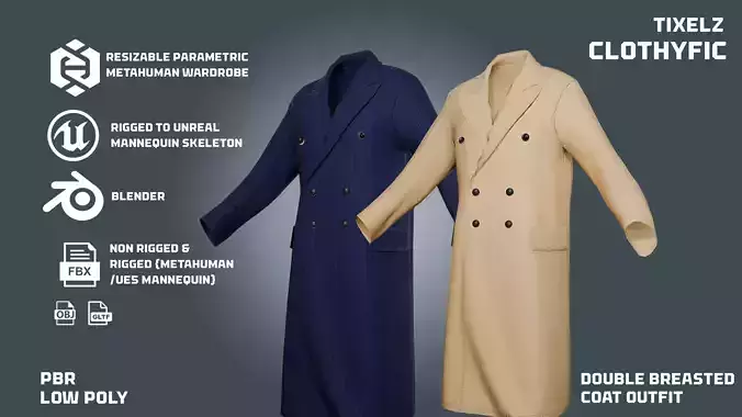 double breasted COAT - clothyfic outfit