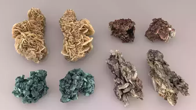 3D Scanned Mineral Pack 