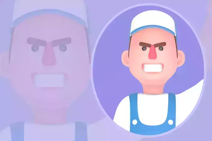 Stylized 3D Male Mechanic - Cartoon Mechanic Holding Tools