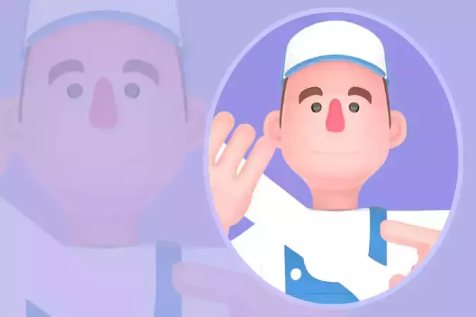 Stylized 3D Male Mechanic Character - Cartoon Direction Pose