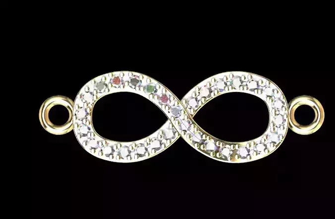 infinito con piedras