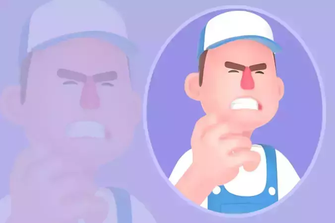 Stylized 3D Male Mechanic - Cartoon Frustrated Anger Pose