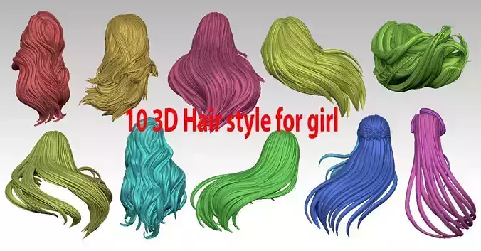 10 3D Hair style for girl
