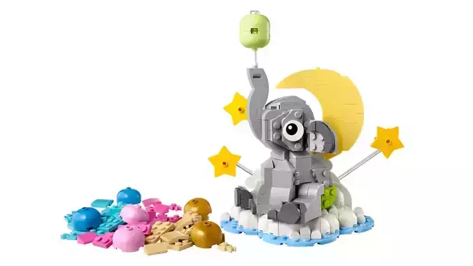 TwindBricks3D - 40814 Baby Elephant in the Sky