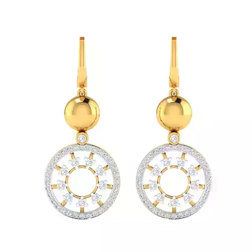 Women Earring Render 3dm STL SLC JCD OBJ FBX Details