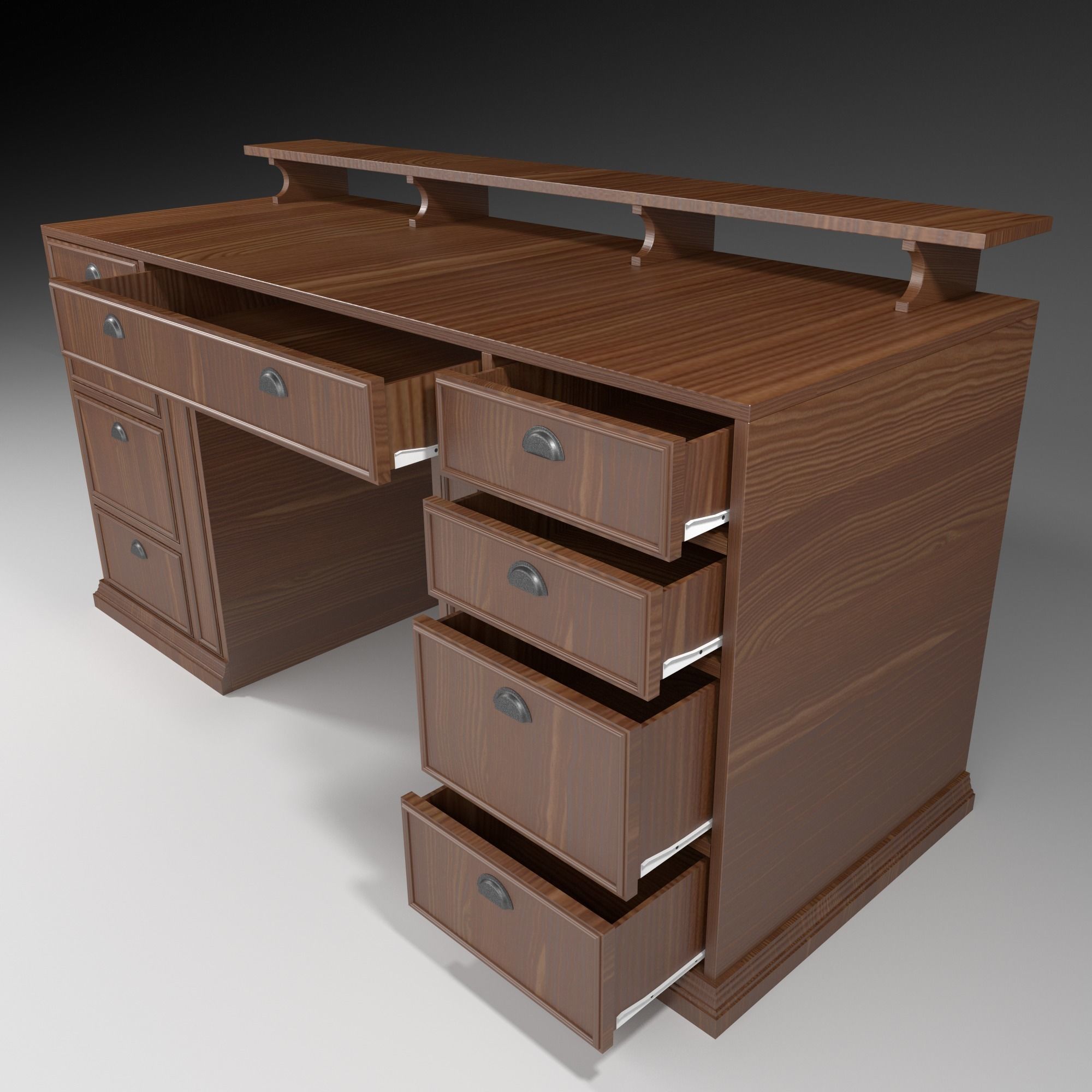 Office Desk 3D model_1