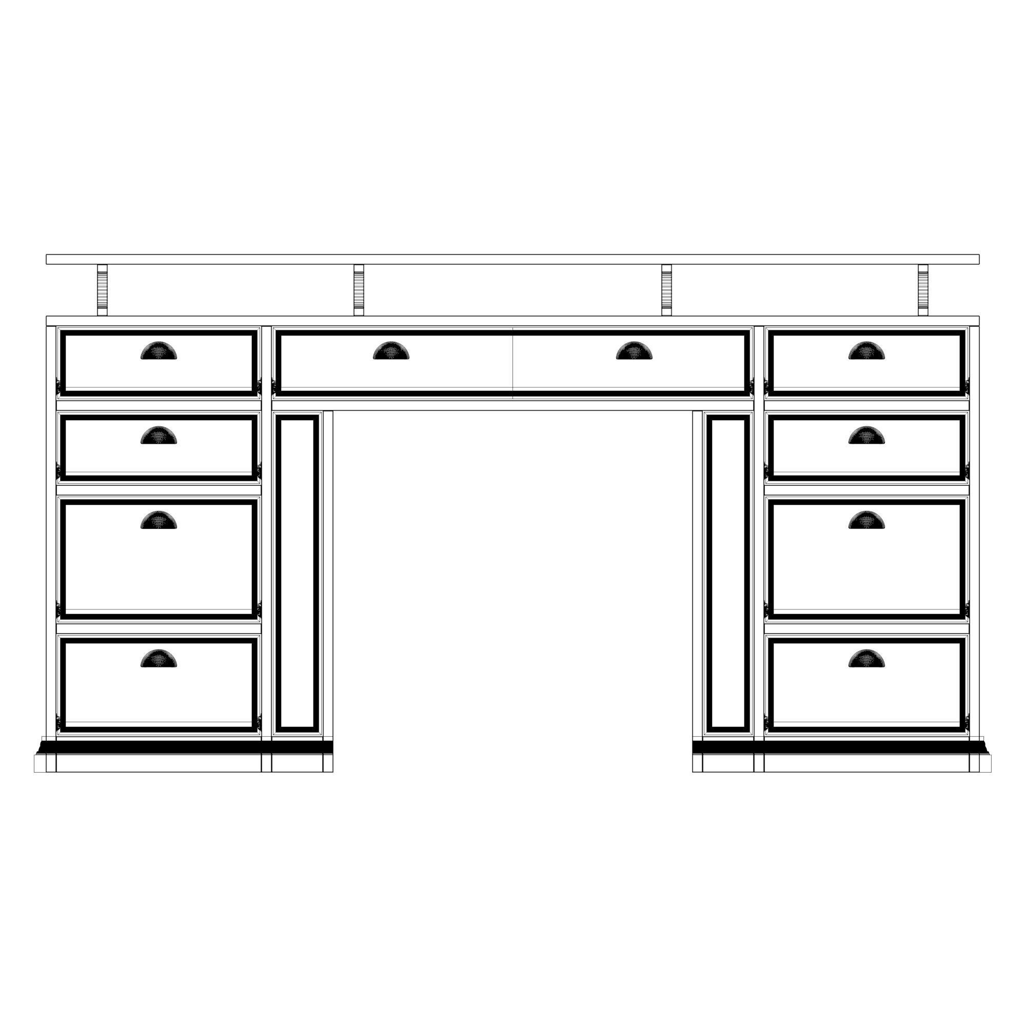 Office Desk 3D model_2