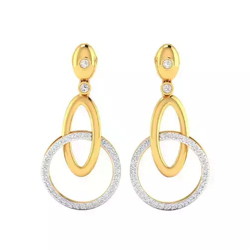 Women Earring Render 3dm STL SLC JCD OBJ FBX Details 
