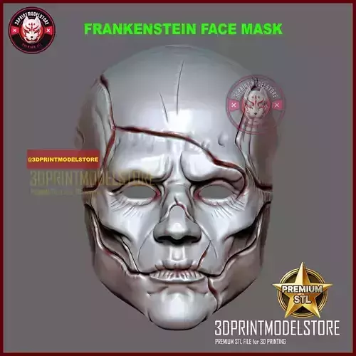 Frankenstein Head Mask Netlix Cosplay Halloween