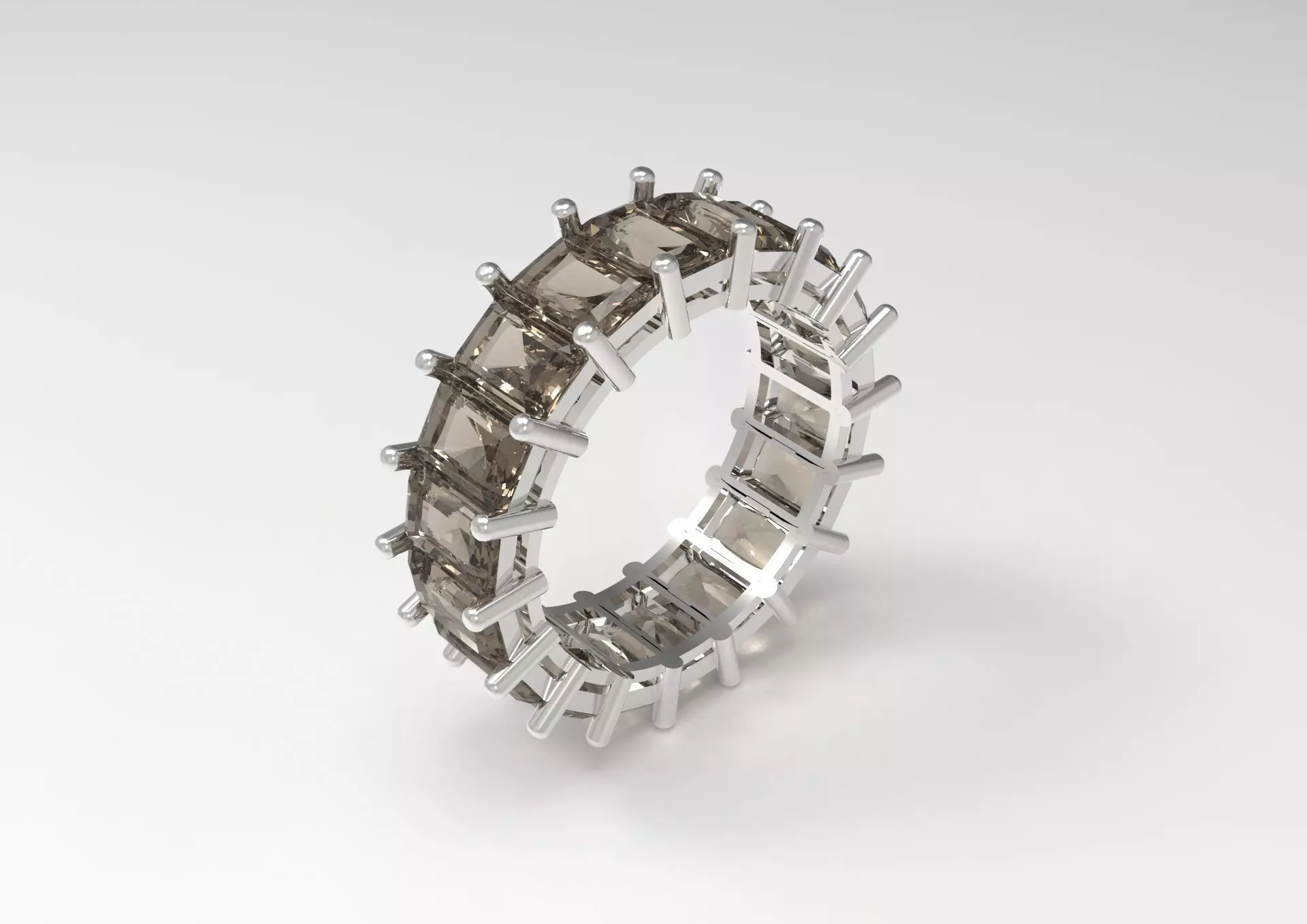 Eternity radiant stl 3d jewelry ring model rr0018 3D print model