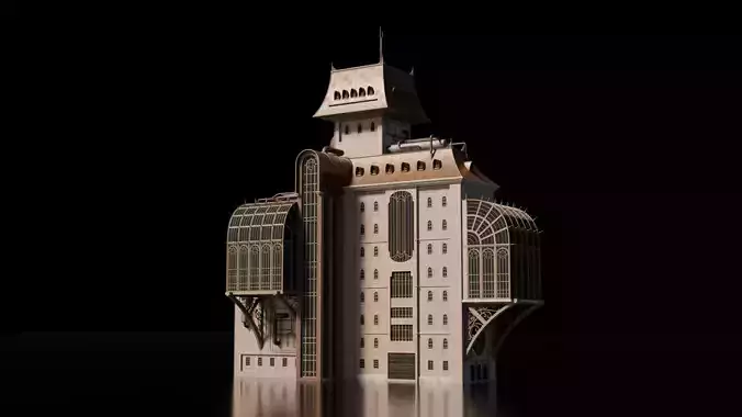 Steampunk building - House 1