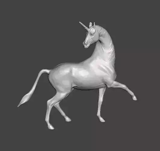 UNICORN FIGURE MODEL SCULPTURE STATUE ORNAMENT ANIMAL