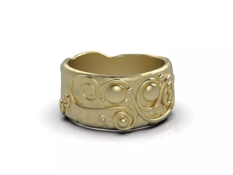 Ancient patterns ring 3D print model