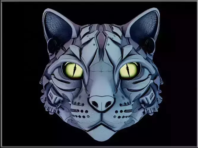 Cyber Cat Head