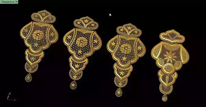 4different pattern same style main pieces for arabic services