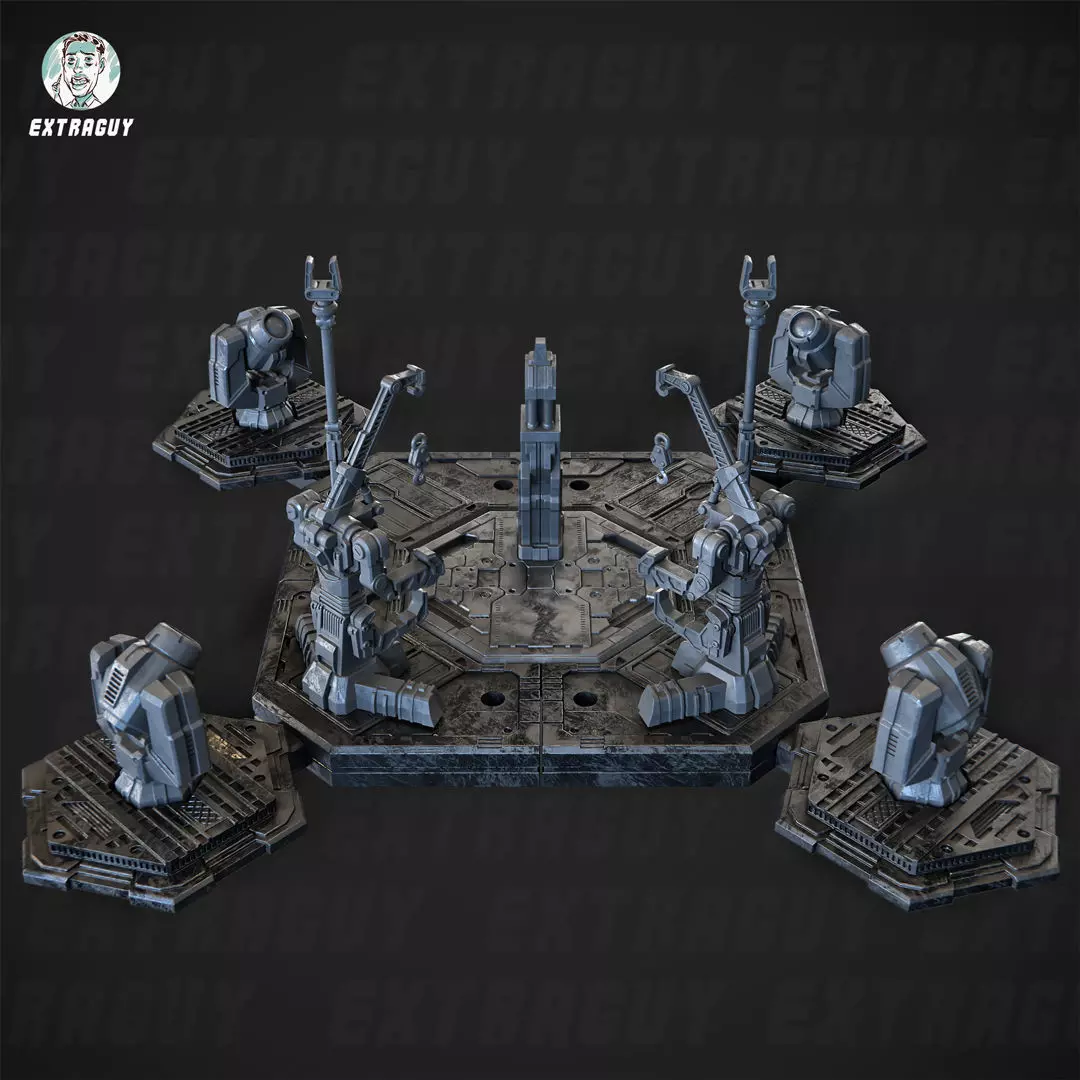 MS-08 Campfire Base set 150mm 3D print model