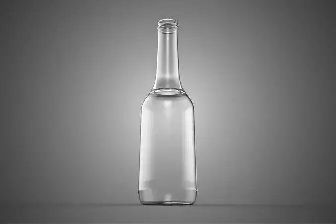 STANDARD CRYSTAL TRANSPARENT BEVERAGE LONG NECK GLASS BOTTLE ML
