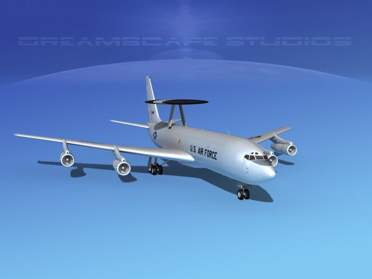 Boeing E-3B Sentry USAF 2 3D model_2