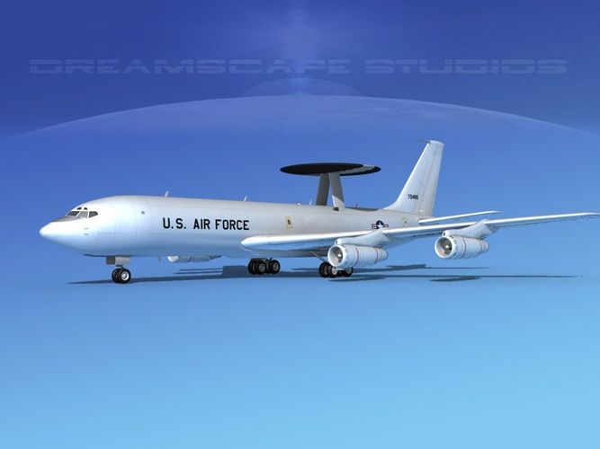 Boeing E-3B Sentry USAF 2 3D model