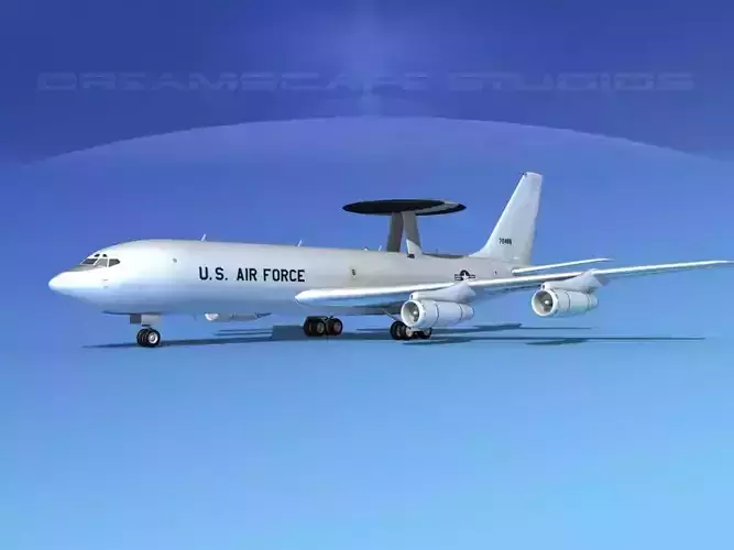 Boeing E-3B Sentry USAF 2 3D model