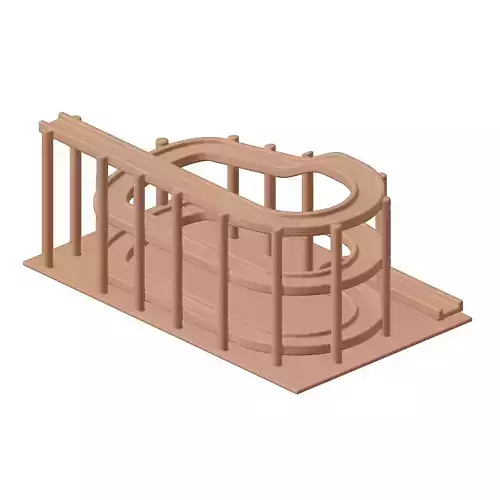 Plastic Premium Mountain Road Toy