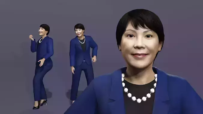 Next Gen Sanae Takaichi Japanese Politician UE5 Fully Rigged