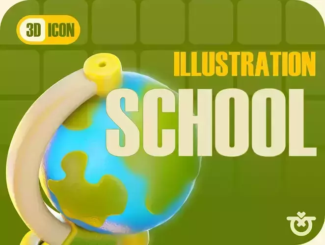 Back To School Icon Stylized