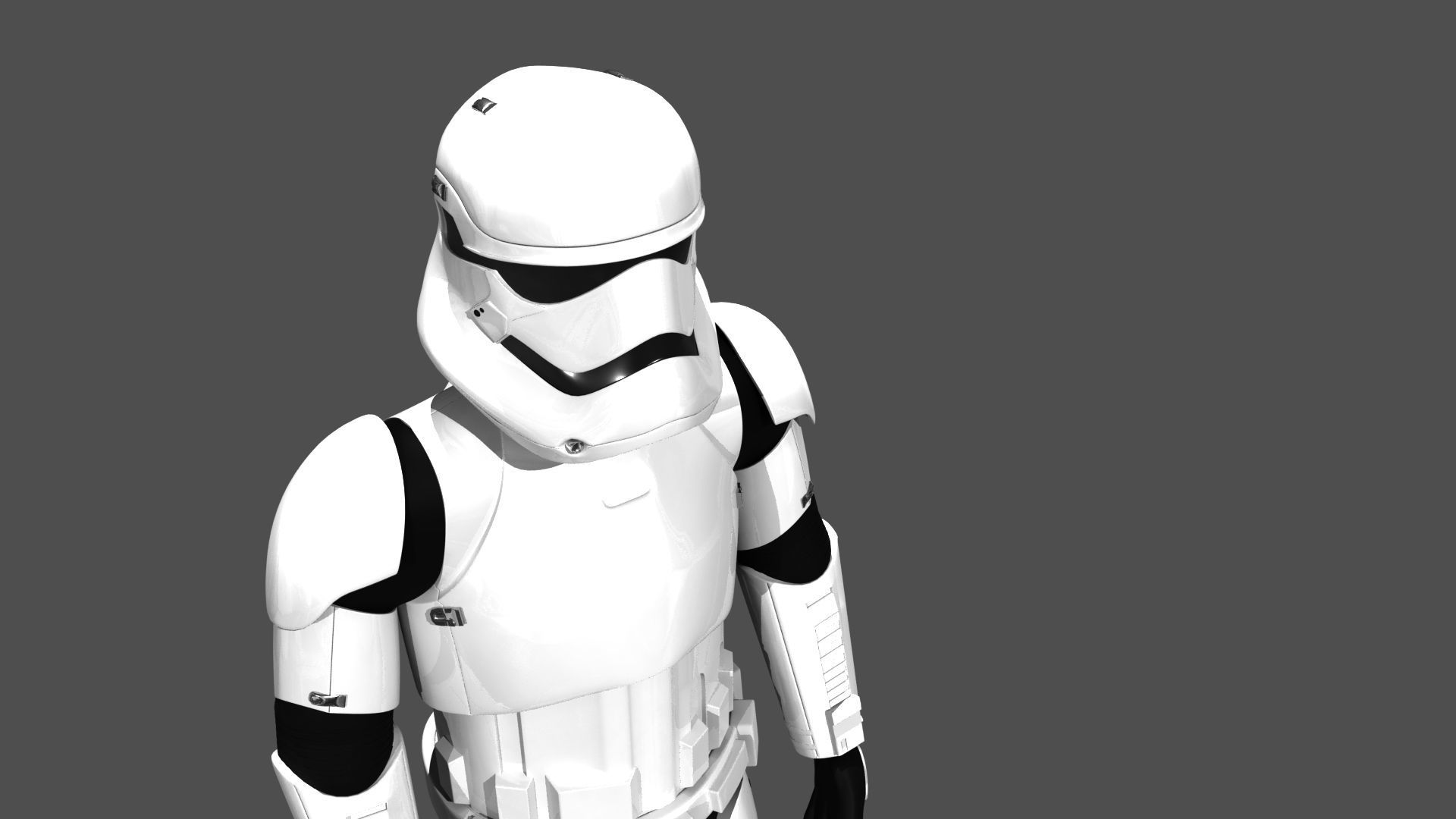 Storm Trooper Rigged and Animated 3D model_4