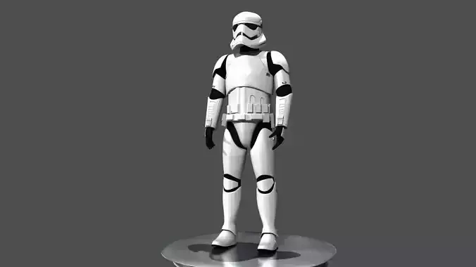 Storm Trooper Rigged and Animated 3D model