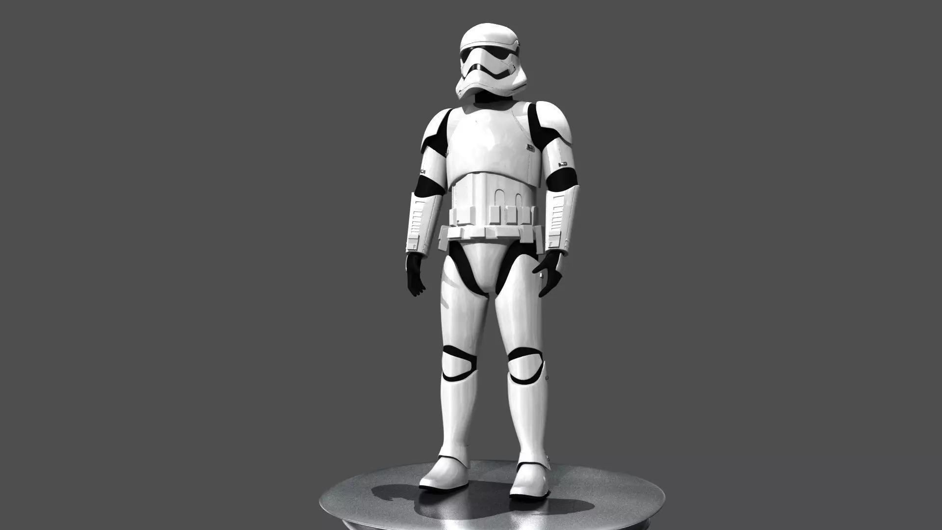 Storm Trooper Rigged and Animated 3D model_0