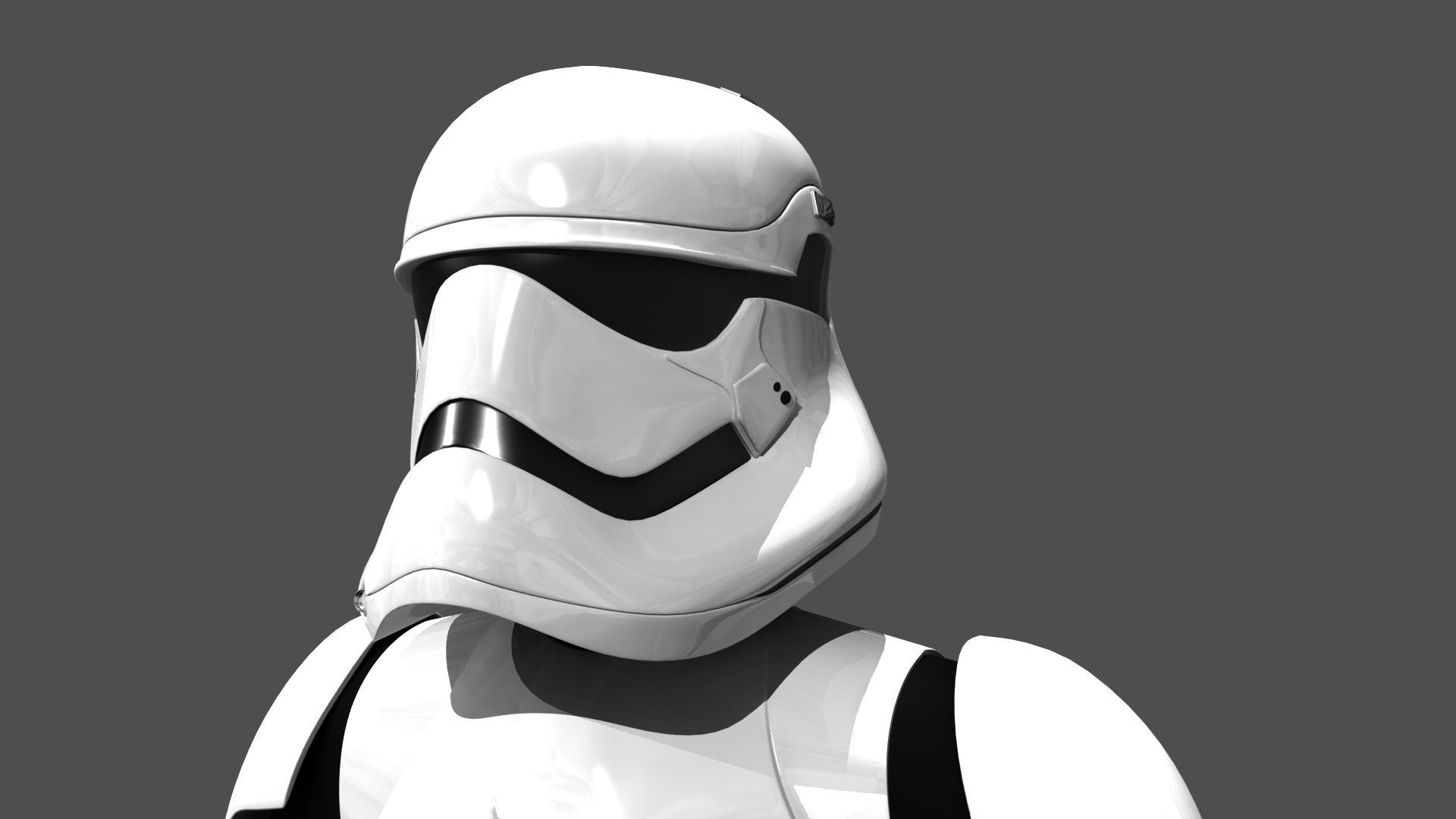 Storm Trooper Rigged and Animated 3D model_2