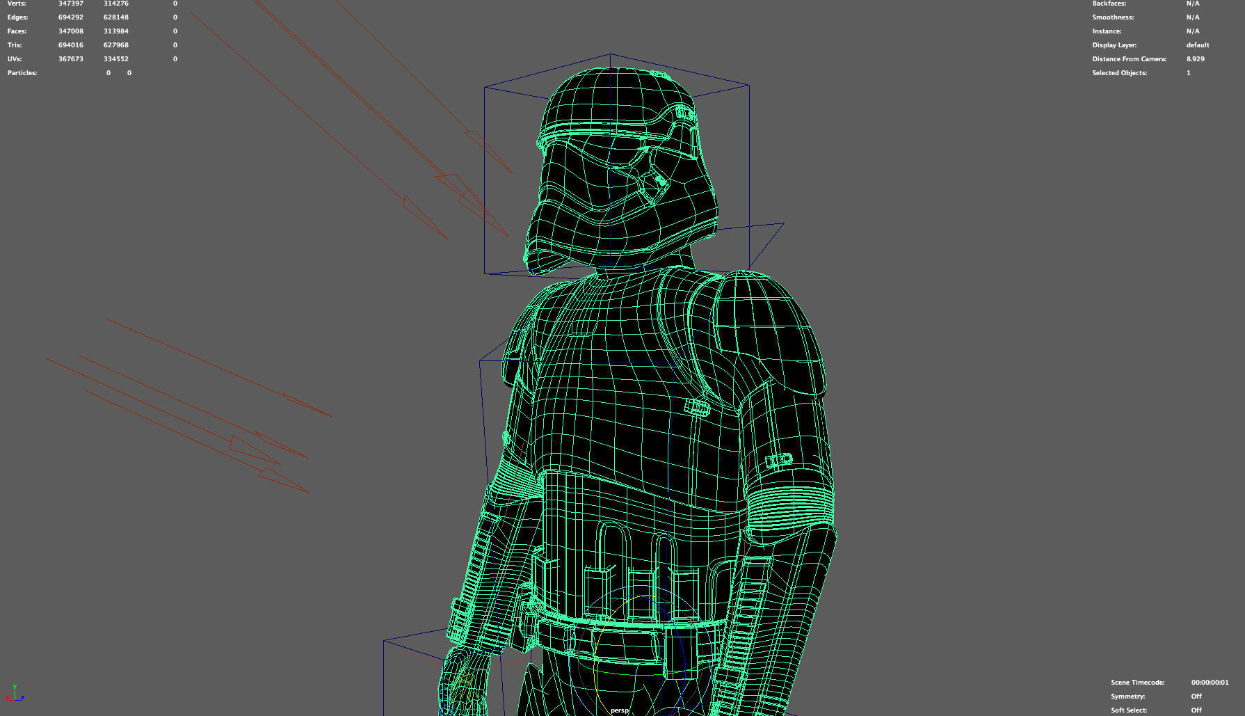 Storm Trooper Rigged and Animated 3D model_7