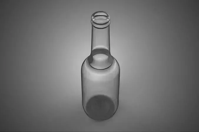 LONGNECK GLASS BOTTLE CONTAINER EMPTY CLEAR BEVERAGE SOFT DRINK 3D model