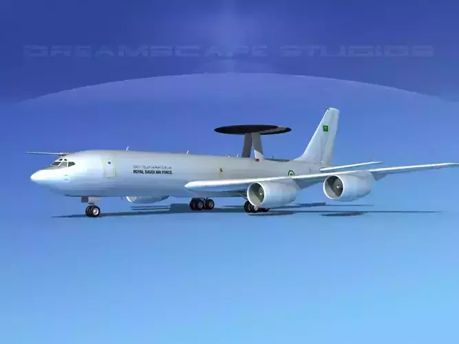 Boeing E-3C AEW Royal Saudi Air Force 3D model