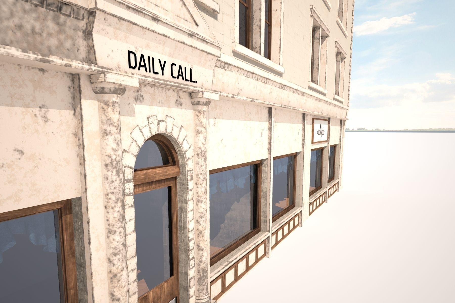 Apartment Building 158 Low Poly 3d Model Low-poly 3D model_4