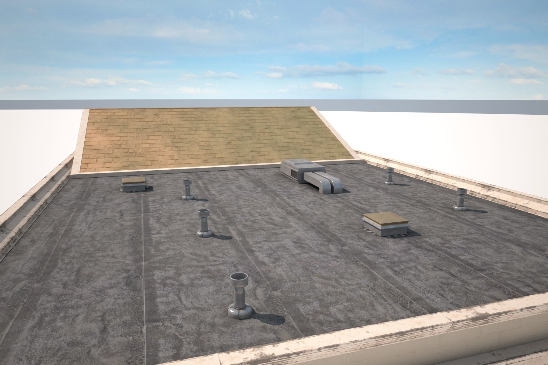 Apartment Building 158 Low Poly 3d Model Low-poly 3D model_11