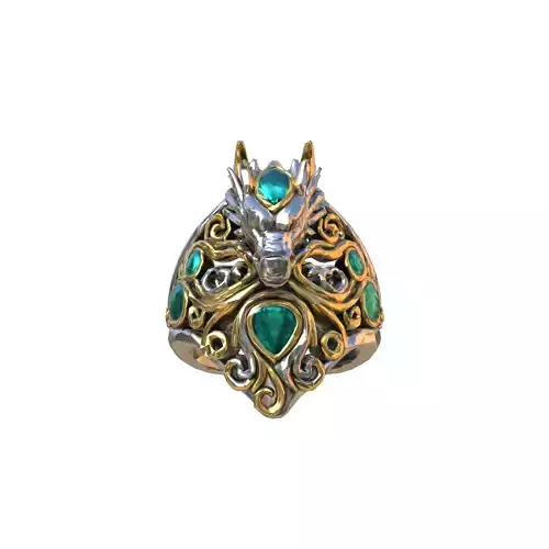 Emerald Dragon Ring