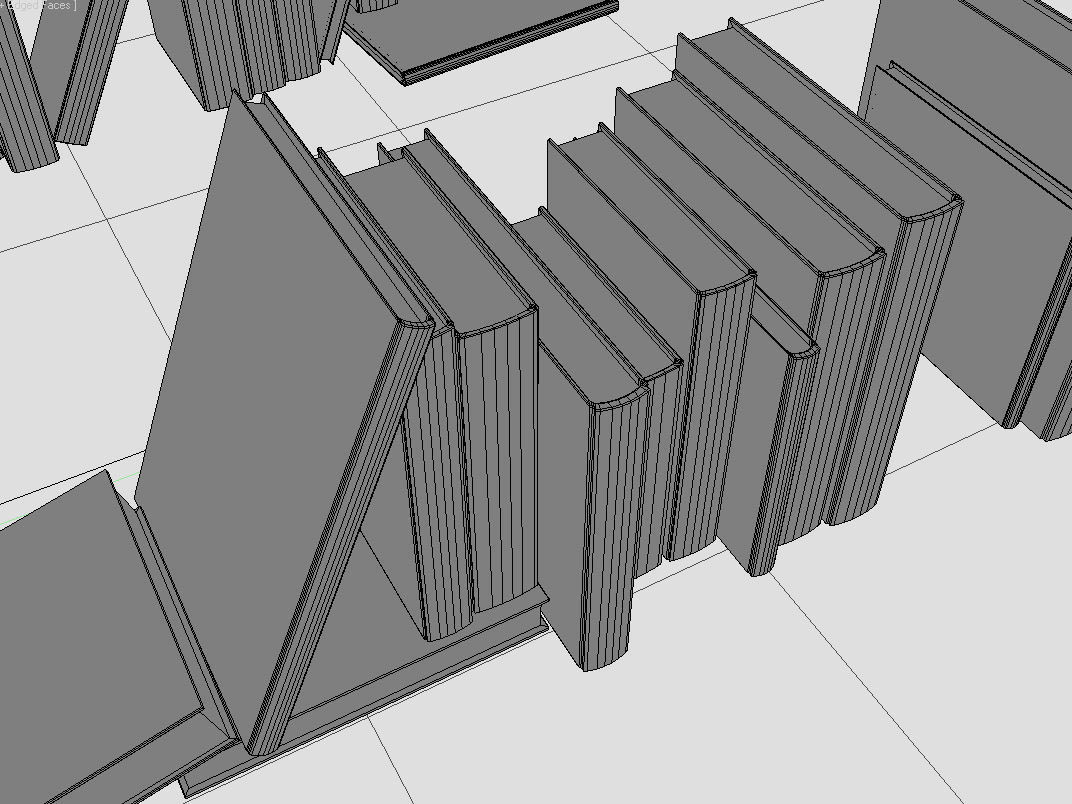 100 unique books 001 3D model_3