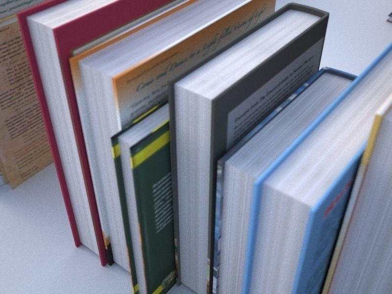 100 unique books 001 3D model_2