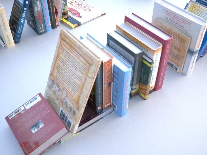100 unique books 001 3D model_1