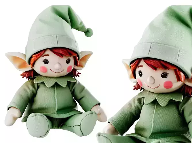 Plush Christmas Elf Toy