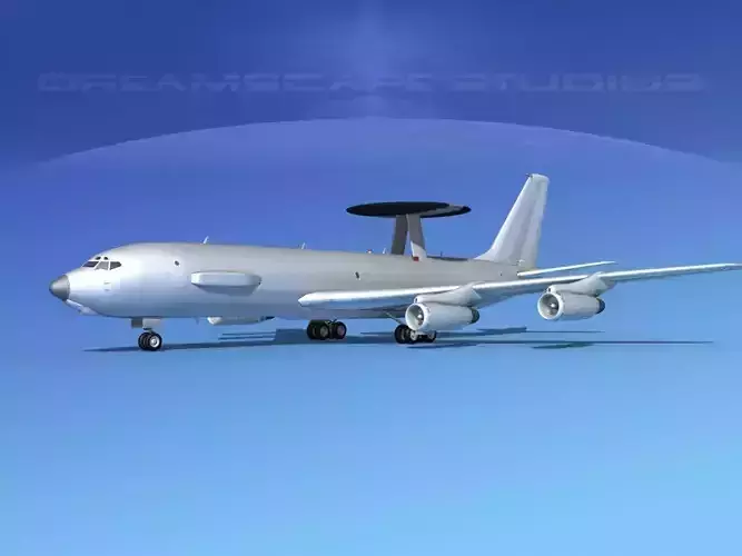 Boeing E-3C AWACS Bare Metal