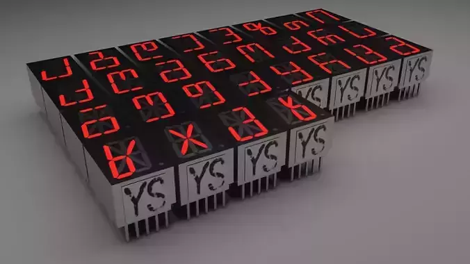 Illuminated Georgian 7 Segmented LEDs Set