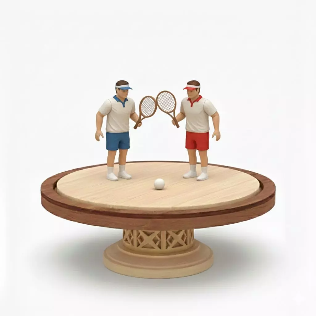 Badminton Champions 3D Model Podium 3D print model