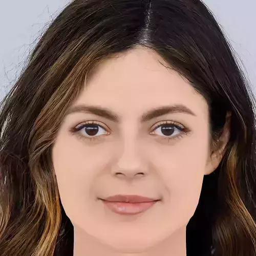 Monica Barbaro Head - No Hair - Low poly head for game