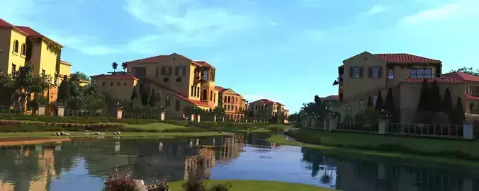 House Exterior Low-poly 3D model 2