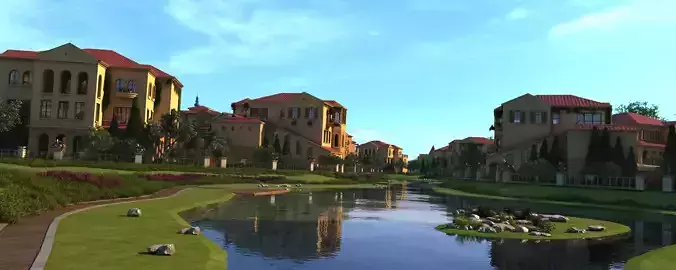 House Exterior Low-poly 3D model