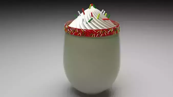 Christmas Frosty Shake 3D model